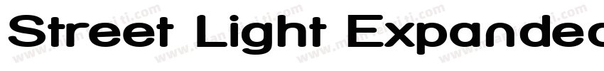 Street Light Expanded字体转换
